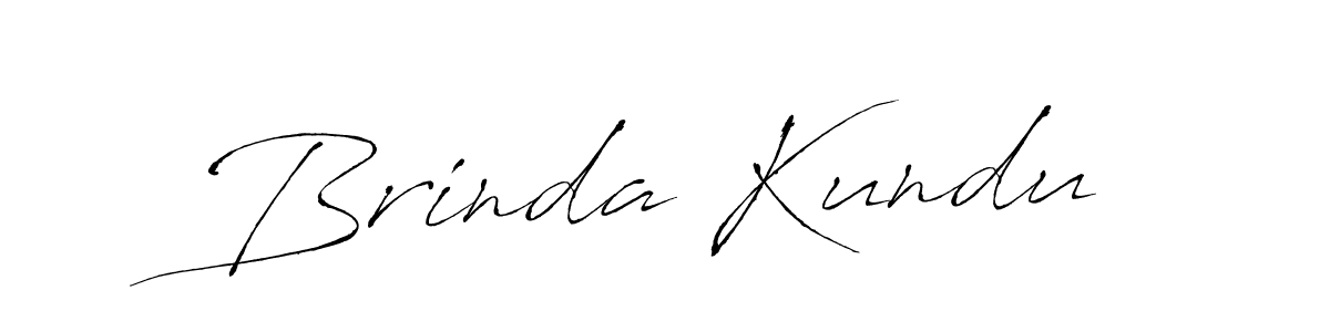 Design your own signature with our free online signature maker. With this signature software, you can create a handwritten (Antro_Vectra) signature for name Brinda Kundu. Brinda Kundu signature style 6 images and pictures png