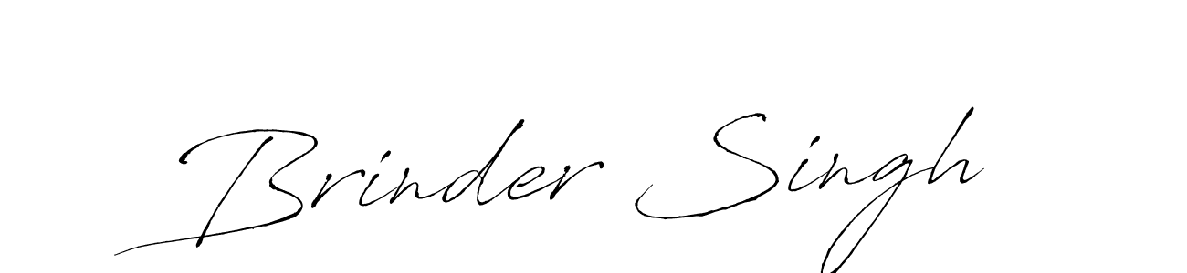 How to make Brinder Singh name signature. Use Antro_Vectra style for creating short signs online. This is the latest handwritten sign. Brinder Singh signature style 6 images and pictures png