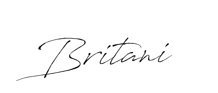 Make a beautiful signature design for name Britani. With this signature (Antro_Vectra) style, you can create a handwritten signature for free. Britani signature style 6 images and pictures png