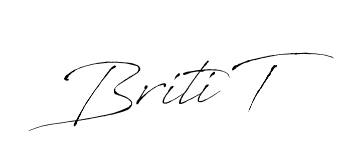 This is the best signature style for the Briti T name. Also you like these signature font (Antro_Vectra). Mix name signature. Briti T signature style 6 images and pictures png