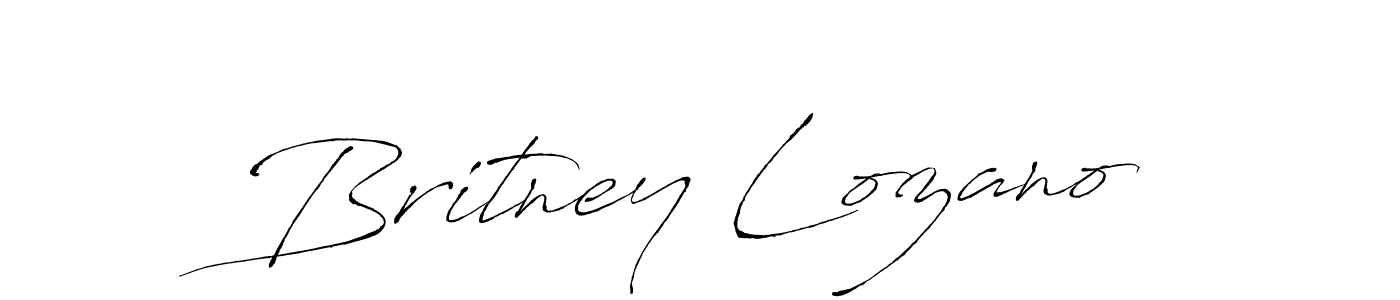 Create a beautiful signature design for name Britney Lozano. With this signature (Antro_Vectra) fonts, you can make a handwritten signature for free. Britney Lozano signature style 6 images and pictures png