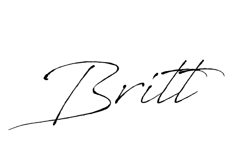Design your own signature with our free online signature maker. With this signature software, you can create a handwritten (Antro_Vectra) signature for name Britt. Britt signature style 6 images and pictures png