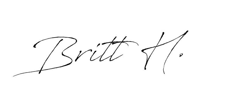 Once you've used our free online signature maker to create your best signature Antro_Vectra style, it's time to enjoy all of the benefits that Britt H. name signing documents. Britt H. signature style 6 images and pictures png