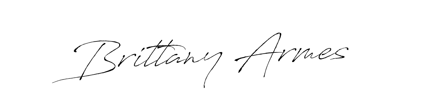 Brittany Armes stylish signature style. Best Handwritten Sign (Antro_Vectra) for my name. Handwritten Signature Collection Ideas for my name Brittany Armes. Brittany Armes signature style 6 images and pictures png