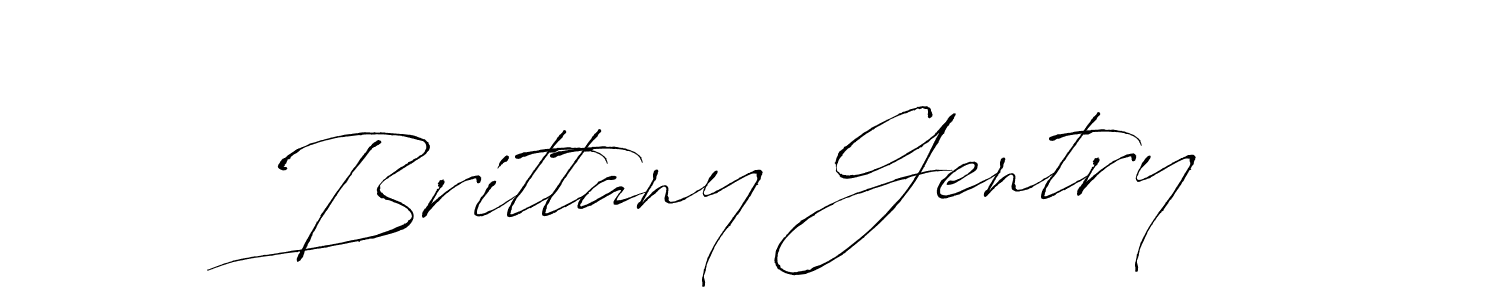 How to make Brittany Gentry name signature. Use Antro_Vectra style for creating short signs online. This is the latest handwritten sign. Brittany Gentry signature style 6 images and pictures png