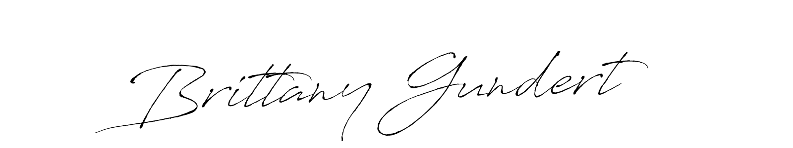 How to make Brittany Gundert name signature. Use Antro_Vectra style for creating short signs online. This is the latest handwritten sign. Brittany Gundert signature style 6 images and pictures png