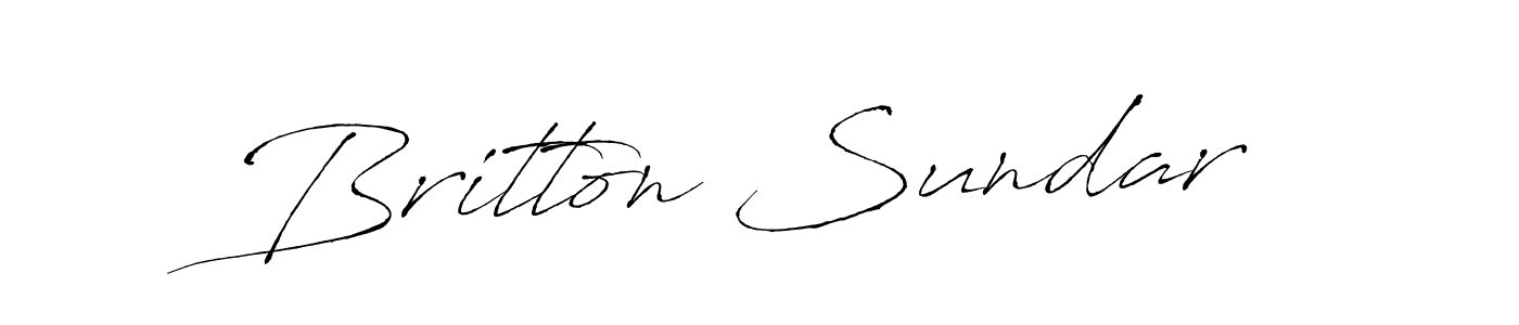 Similarly Antro_Vectra is the best handwritten signature design. Signature creator online .You can use it as an online autograph creator for name Britton Sundar. Britton Sundar signature style 6 images and pictures png