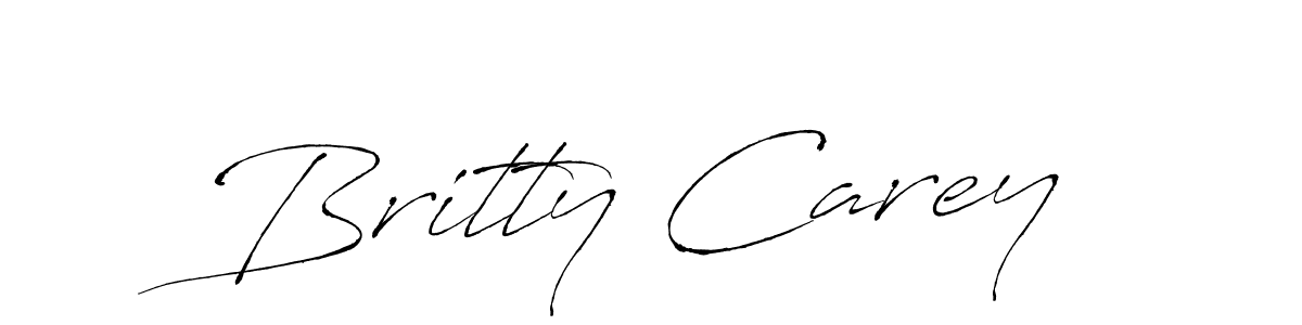 Britty Carey stylish signature style. Best Handwritten Sign (Antro_Vectra) for my name. Handwritten Signature Collection Ideas for my name Britty Carey. Britty Carey signature style 6 images and pictures png