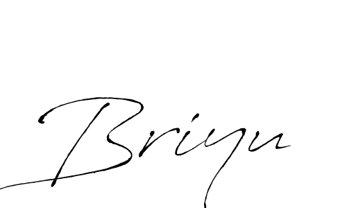 How to make Briyu name signature. Use Antro_Vectra style for creating short signs online. This is the latest handwritten sign. Briyu signature style 6 images and pictures png