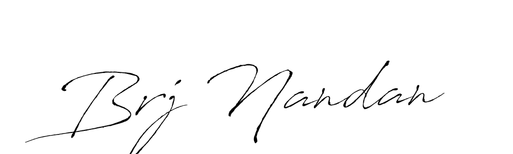Design your own signature with our free online signature maker. With this signature software, you can create a handwritten (Antro_Vectra) signature for name Brj Nandan. Brj Nandan signature style 6 images and pictures png
