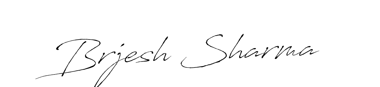 Design your own signature with our free online signature maker. With this signature software, you can create a handwritten (Antro_Vectra) signature for name Brjesh Sharma. Brjesh Sharma signature style 6 images and pictures png