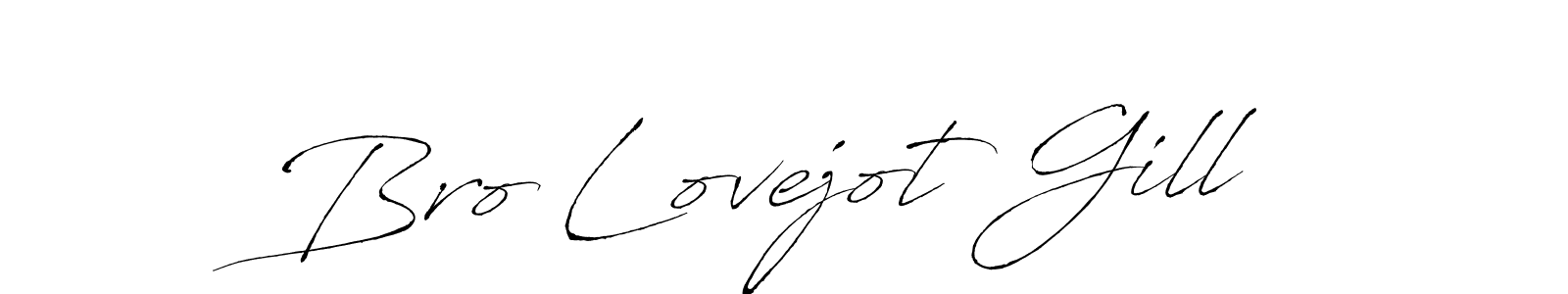 Bro Lovejot Gill stylish signature style. Best Handwritten Sign (Antro_Vectra) for my name. Handwritten Signature Collection Ideas for my name Bro Lovejot Gill. Bro Lovejot Gill signature style 6 images and pictures png