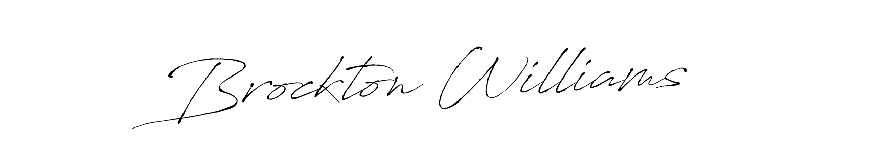 How to make Brockton Williams signature? Antro_Vectra is a professional autograph style. Create handwritten signature for Brockton Williams name. Brockton Williams signature style 6 images and pictures png