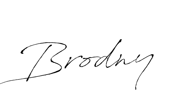 Make a beautiful signature design for name Brodny. With this signature (Antro_Vectra) style, you can create a handwritten signature for free. Brodny signature style 6 images and pictures png