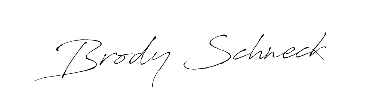 How to make Brody Schneck name signature. Use Antro_Vectra style for creating short signs online. This is the latest handwritten sign. Brody Schneck signature style 6 images and pictures png