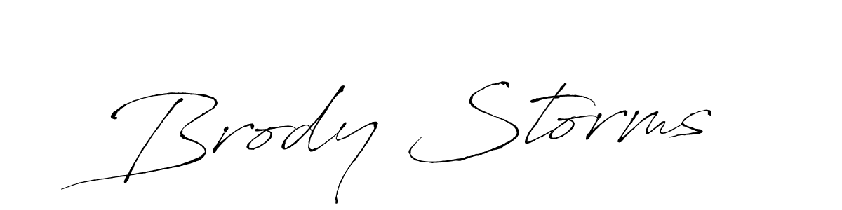 Make a beautiful signature design for name Brody Storms. With this signature (Antro_Vectra) style, you can create a handwritten signature for free. Brody Storms signature style 6 images and pictures png