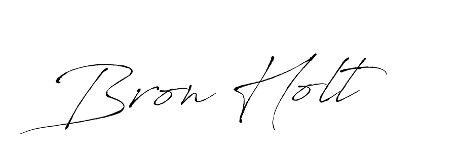 Similarly Antro_Vectra is the best handwritten signature design. Signature creator online .You can use it as an online autograph creator for name Bron Holt. Bron Holt signature style 6 images and pictures png