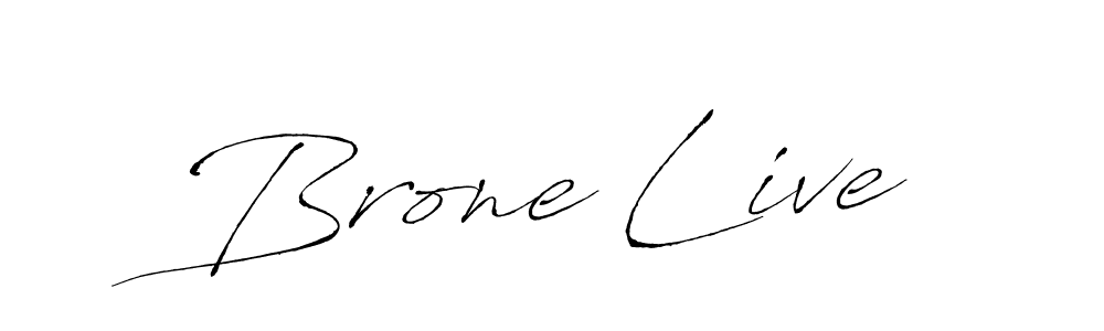 Create a beautiful signature design for name Brone Live. With this signature (Antro_Vectra) fonts, you can make a handwritten signature for free. Brone Live signature style 6 images and pictures png