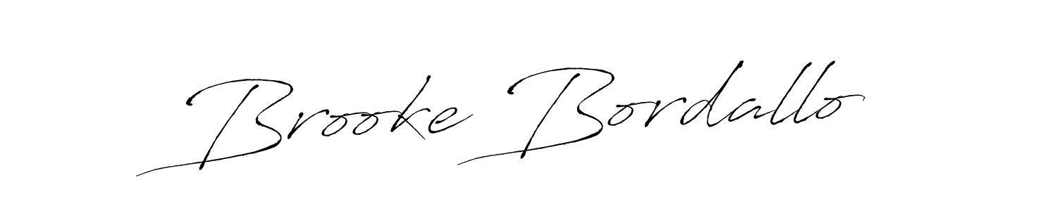 Design your own signature with our free online signature maker. With this signature software, you can create a handwritten (Antro_Vectra) signature for name Brooke Bordallo. Brooke Bordallo signature style 6 images and pictures png