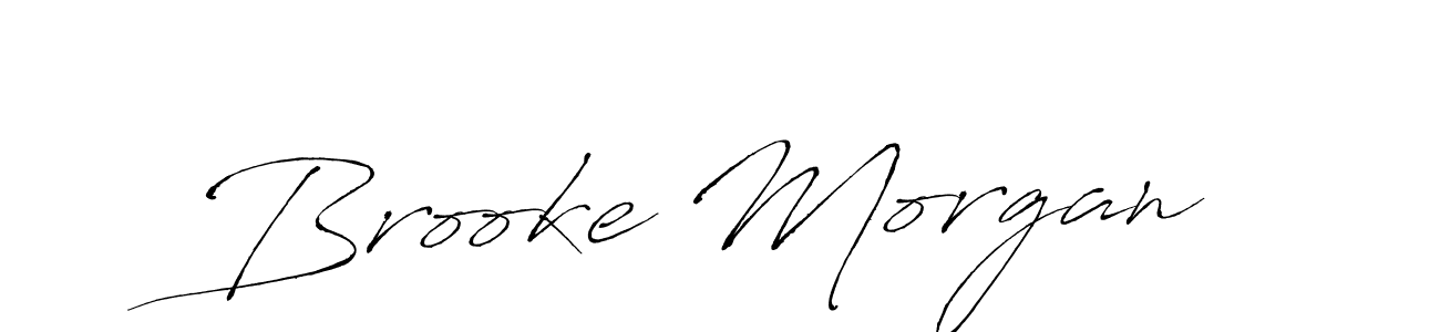 Create a beautiful signature design for name Brooke Morgan. With this signature (Antro_Vectra) fonts, you can make a handwritten signature for free. Brooke Morgan signature style 6 images and pictures png