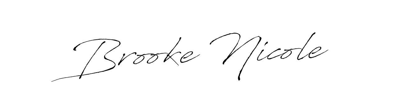 Use a signature maker to create a handwritten signature online. With this signature software, you can design (Antro_Vectra) your own signature for name Brooke Nicole. Brooke Nicole signature style 6 images and pictures png