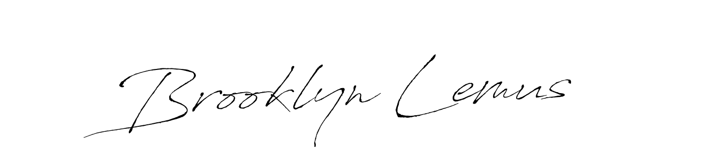 How to make Brooklyn Lemus name signature. Use Antro_Vectra style for creating short signs online. This is the latest handwritten sign. Brooklyn Lemus signature style 6 images and pictures png