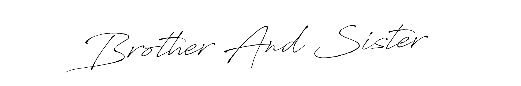 It looks lik you need a new signature style for name Brother And Sister. Design unique handwritten (Antro_Vectra) signature with our free signature maker in just a few clicks. Brother And Sister signature style 6 images and pictures png