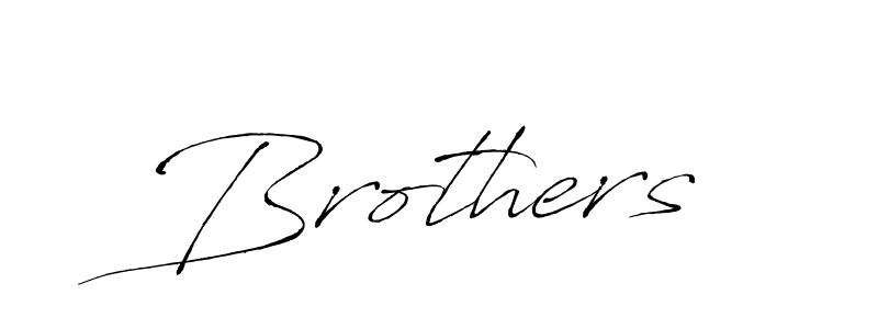 How to make Brothers signature? Antro_Vectra is a professional autograph style. Create handwritten signature for Brothers name. Brothers signature style 6 images and pictures png