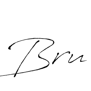 Antro_Vectra is a professional signature style that is perfect for those who want to add a touch of class to their signature. It is also a great choice for those who want to make their signature more unique. Get Bru name to fancy signature for free. Bru signature style 6 images and pictures png