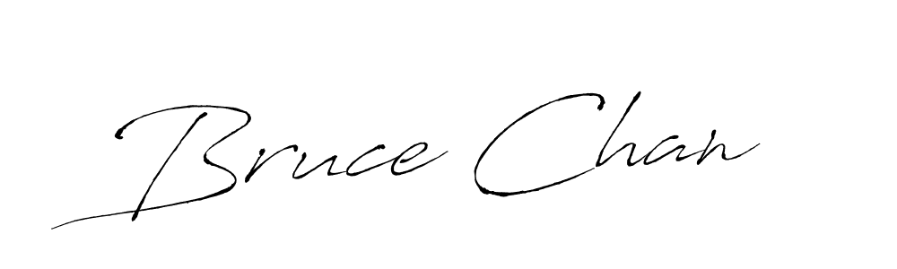 Design your own signature with our free online signature maker. With this signature software, you can create a handwritten (Antro_Vectra) signature for name Bruce Chan. Bruce Chan signature style 6 images and pictures png