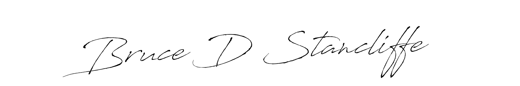 Bruce D Stancliffe stylish signature style. Best Handwritten Sign (Antro_Vectra) for my name. Handwritten Signature Collection Ideas for my name Bruce D Stancliffe. Bruce D Stancliffe signature style 6 images and pictures png