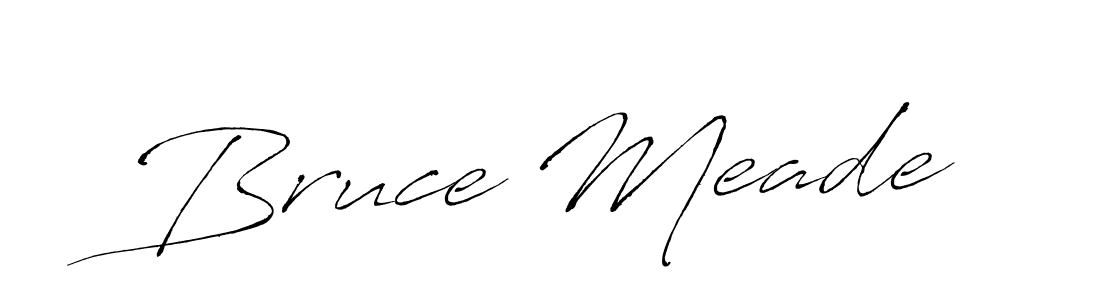 Antro_Vectra is a professional signature style that is perfect for those who want to add a touch of class to their signature. It is also a great choice for those who want to make their signature more unique. Get Bruce Meade name to fancy signature for free. Bruce Meade signature style 6 images and pictures png