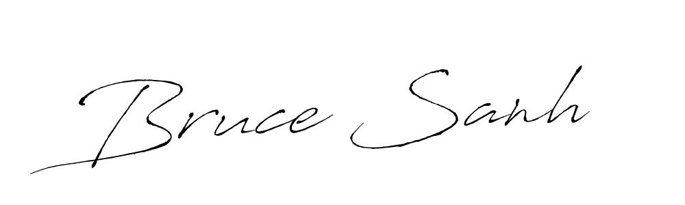 You should practise on your own different ways (Antro_Vectra) to write your name (Bruce Sanh) in signature. don't let someone else do it for you. Bruce Sanh signature style 6 images and pictures png