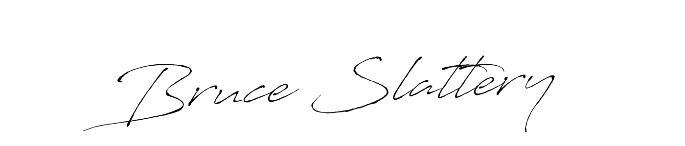 How to make Bruce Slattery name signature. Use Antro_Vectra style for creating short signs online. This is the latest handwritten sign. Bruce Slattery signature style 6 images and pictures png