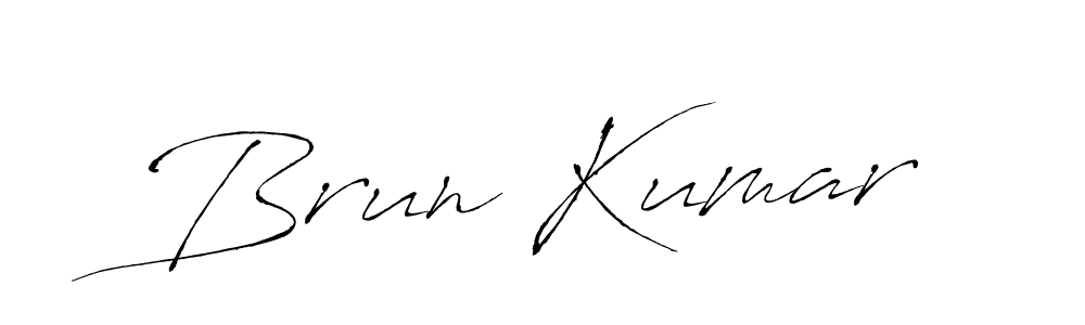 You should practise on your own different ways (Antro_Vectra) to write your name (Brun Kumar) in signature. don't let someone else do it for you. Brun Kumar signature style 6 images and pictures png