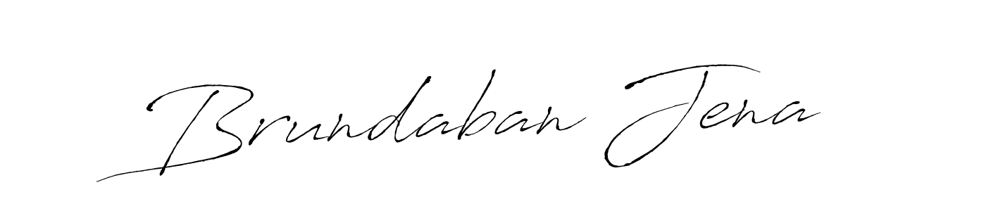 Design your own signature with our free online signature maker. With this signature software, you can create a handwritten (Antro_Vectra) signature for name Brundaban Jena. Brundaban Jena signature style 6 images and pictures png