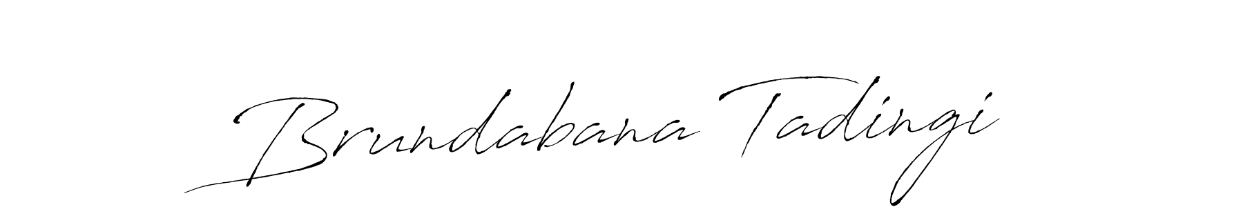 Brundabana Tadingi stylish signature style. Best Handwritten Sign (Antro_Vectra) for my name. Handwritten Signature Collection Ideas for my name Brundabana Tadingi. Brundabana Tadingi signature style 6 images and pictures png