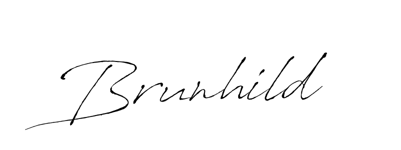 Design your own signature with our free online signature maker. With this signature software, you can create a handwritten (Antro_Vectra) signature for name Brunhild. Brunhild signature style 6 images and pictures png