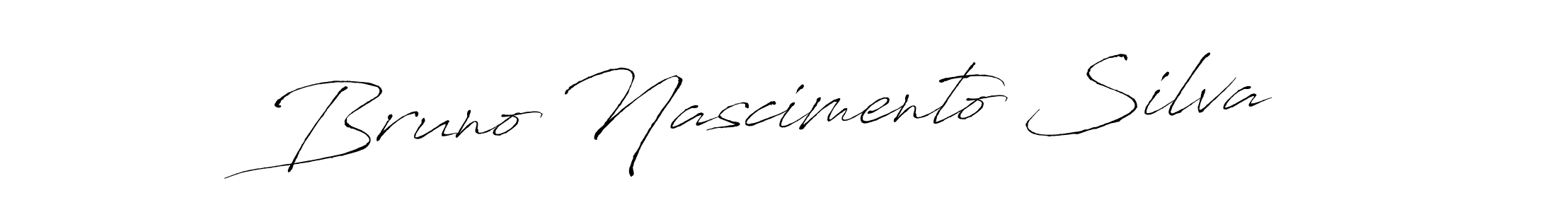 How to make Bruno Nascimento Silva name signature. Use Antro_Vectra style for creating short signs online. This is the latest handwritten sign. Bruno Nascimento Silva signature style 6 images and pictures png