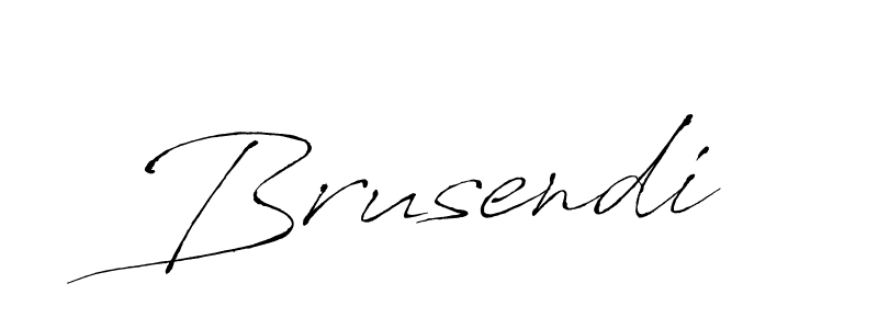 Create a beautiful signature design for name Brusendi. With this signature (Antro_Vectra) fonts, you can make a handwritten signature for free. Brusendi signature style 6 images and pictures png
