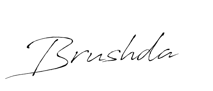 Make a beautiful signature design for name Brushda. With this signature (Antro_Vectra) style, you can create a handwritten signature for free. Brushda signature style 6 images and pictures png