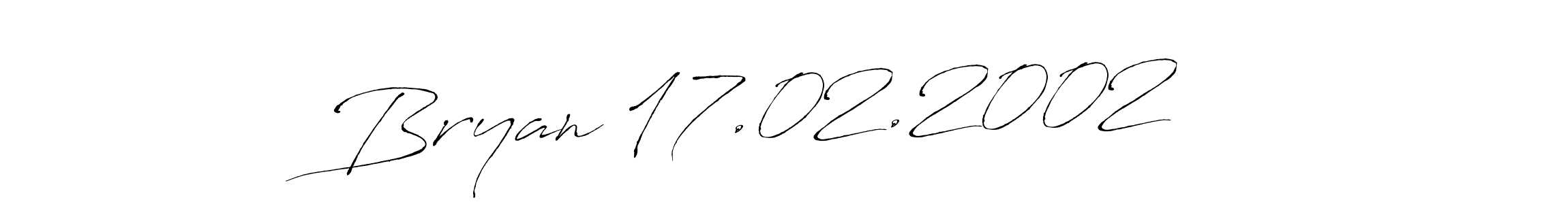 Use a signature maker to create a handwritten signature online. With this signature software, you can design (Antro_Vectra) your own signature for name Bryan 17.02.2002 ❤️. Bryan 17.02.2002 ❤️ signature style 6 images and pictures png