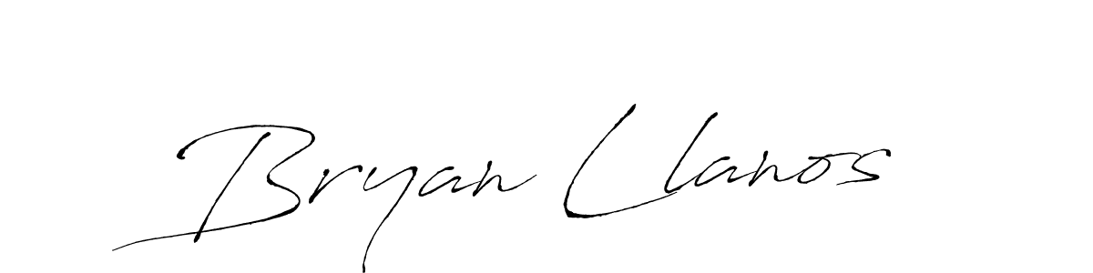 Also we have Bryan Llanos name is the best signature style. Create professional handwritten signature collection using Antro_Vectra autograph style. Bryan Llanos signature style 6 images and pictures png