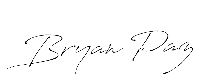 Make a beautiful signature design for name Bryan Paz. With this signature (Antro_Vectra) style, you can create a handwritten signature for free. Bryan Paz signature style 6 images and pictures png