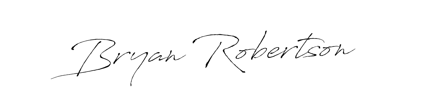 Design your own signature with our free online signature maker. With this signature software, you can create a handwritten (Antro_Vectra) signature for name Bryan Robertson. Bryan Robertson signature style 6 images and pictures png