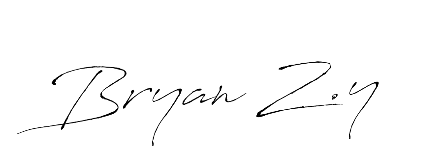 if you are searching for the best signature style for your name Bryan Z.y. so please give up your signature search. here we have designed multiple signature styles  using Antro_Vectra. Bryan Z.y signature style 6 images and pictures png