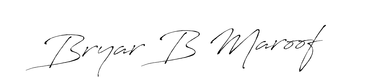 Antro_Vectra is a professional signature style that is perfect for those who want to add a touch of class to their signature. It is also a great choice for those who want to make their signature more unique. Get Bryar B Maroof name to fancy signature for free. Bryar B Maroof signature style 6 images and pictures png