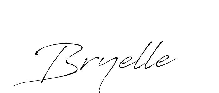 Make a beautiful signature design for name Bryelle. With this signature (Antro_Vectra) style, you can create a handwritten signature for free. Bryelle signature style 6 images and pictures png