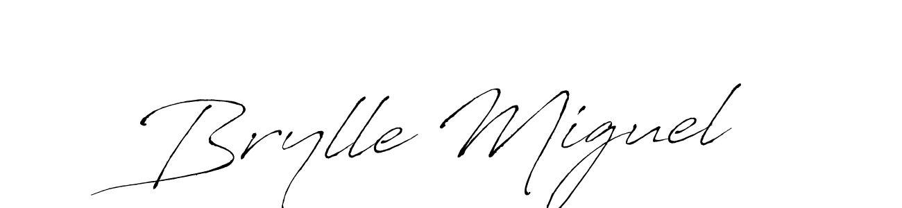 Also we have Brylle Miguel name is the best signature style. Create professional handwritten signature collection using Antro_Vectra autograph style. Brylle Miguel signature style 6 images and pictures png