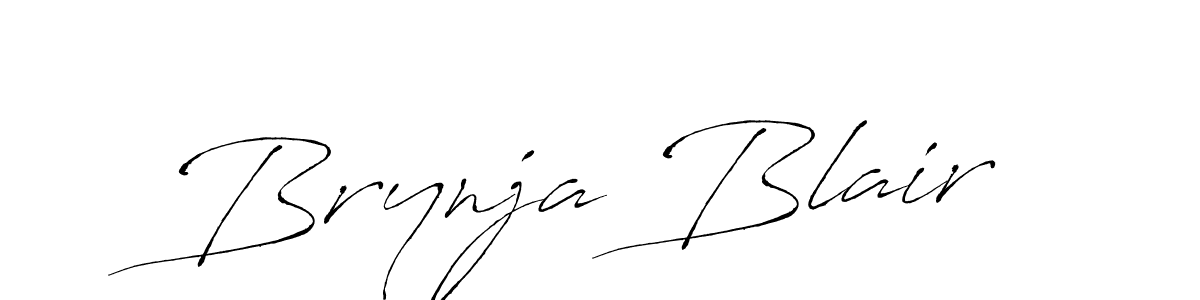 Design your own signature with our free online signature maker. With this signature software, you can create a handwritten (Antro_Vectra) signature for name Brynja Blair. Brynja Blair signature style 6 images and pictures png